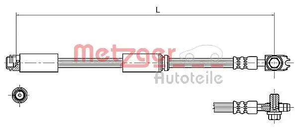 Bremsschlauch METZGER 4116227