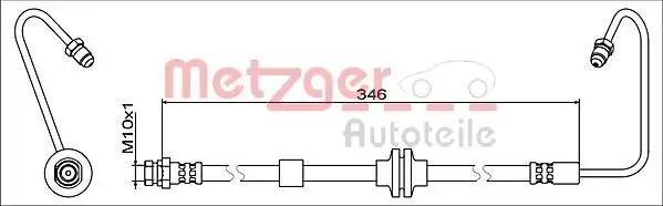 Bremsschlauch METZGER 4119371