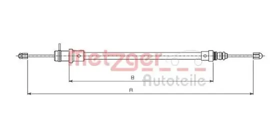 Seilzug, Feststellbremse METZGER 491.1 Bild Seilzug, Feststellbremse METZGER 491.1