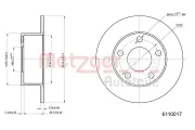 Bremsscheibe METZGER 6110017