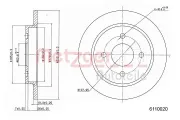 Bremsscheibe METZGER 6110020