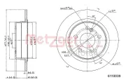 Bremsscheibe METZGER 6110039