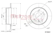 Bremsscheibe METZGER 6110041