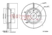 Bremsscheibe METZGER 6110054