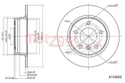 Bremsscheibe METZGER 6110055