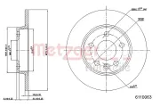 Bremsscheibe METZGER 6110063