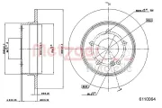 Bremsscheibe METZGER 6110064