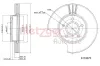 Bremsscheibe METZGER 6110070 Bild Bremsscheibe METZGER 6110070