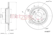 Bremsscheibe METZGER 6110077