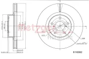 Bremsscheibe METZGER 6110082