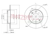 Bremsscheibe METZGER 6110094