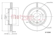 Bremsscheibe METZGER 6110096