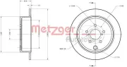Bremsscheibe Hinterachse METZGER 6110099