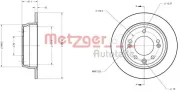 Bremsscheibe METZGER 6110107