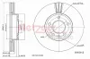 Bremsscheibe Vorderachse links Vorderachse rechts METZGER 6110113 Bild Bremsscheibe Vorderachse links Vorderachse rechts METZGER 6110113