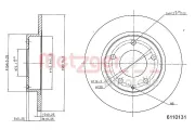 Bremsscheibe METZGER 6110131