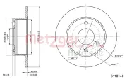 Bremsscheibe METZGER 6110146