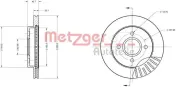 Bremsscheibe METZGER 6110157