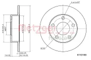 Bremsscheibe METZGER 6110168