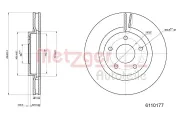 Bremsscheibe METZGER 6110177