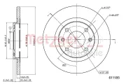 Bremsscheibe METZGER 6110185