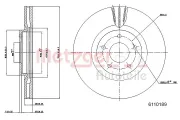 Bremsscheibe METZGER 6110189