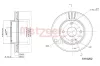 Bremsscheibe Vorderachse links Vorderachse rechts METZGER 6110202 Bild Bremsscheibe Vorderachse links Vorderachse rechts METZGER 6110202