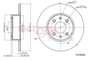 Bremsscheibe METZGER 6110204