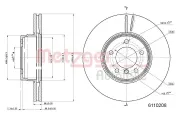 Bremsscheibe METZGER 6110208