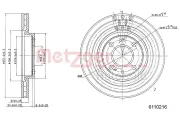 Bremsscheibe METZGER 6110216