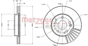 Bremsscheibe METZGER 6110223