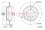 Bremsscheibe METZGER 6110224