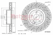 Bremsscheibe METZGER 6110233