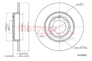 Bremsscheibe METZGER 6110241