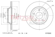 Bremsscheibe METZGER 6110242