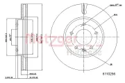 Bremsscheibe METZGER 6110256