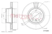 Bremsscheibe METZGER 6110260