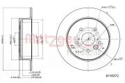 Bremsscheibe METZGER 6110272