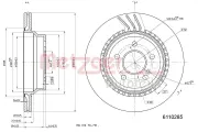 Bremsscheibe METZGER 6110285