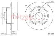 Bremsscheibe METZGER 6110291