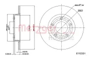 Bremsscheibe METZGER 6110301