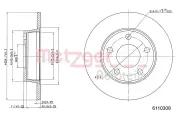 Bremsscheibe METZGER 6110308