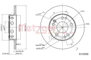 Bremsscheibe METZGER 6110326