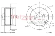 Bremsscheibe METZGER 6110343