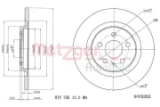 Bremsscheibe METZGER 6110352