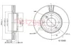 Bremsscheibe METZGER 6110360 Bild Bremsscheibe METZGER 6110360