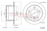 Bremsscheibe METZGER 6110368