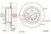 Bremsscheibe METZGER 6110369