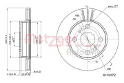 Bremsscheibe METZGER 6110372