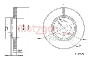 Bremsscheibe METZGER 6110377